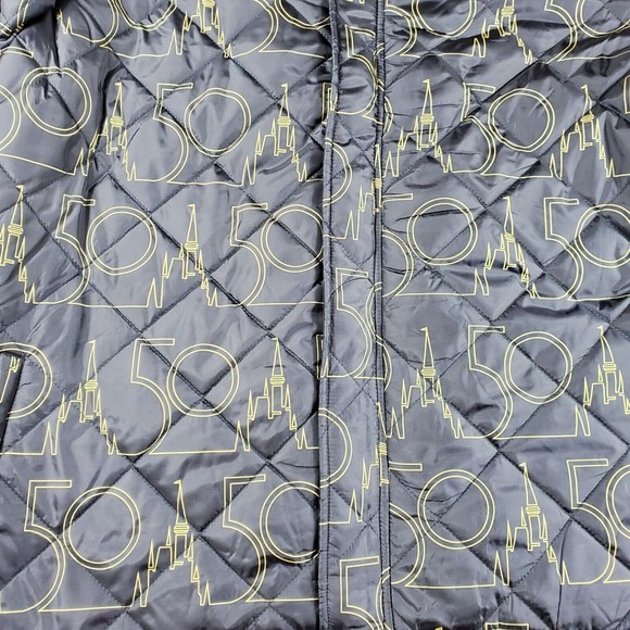 Disney Black and Gold Puffer Jacket - Picture 10 of 16